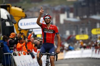 Vincenzo Nibali (Bahrain-Merida) wins stage 20 on Val Thorens at the Tour de France