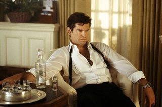 Bond (Pierce Brosnan) waits for Carver to send a hit man; instead, he sends Paris.