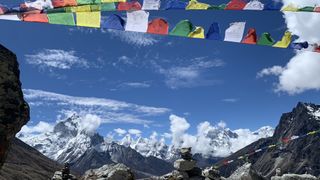 Prayer flags in the Himalayas
