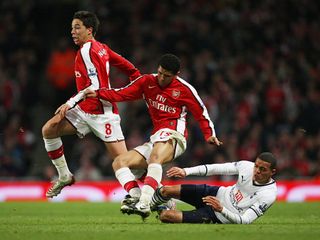 Arsenal and Tottenham, October 2008