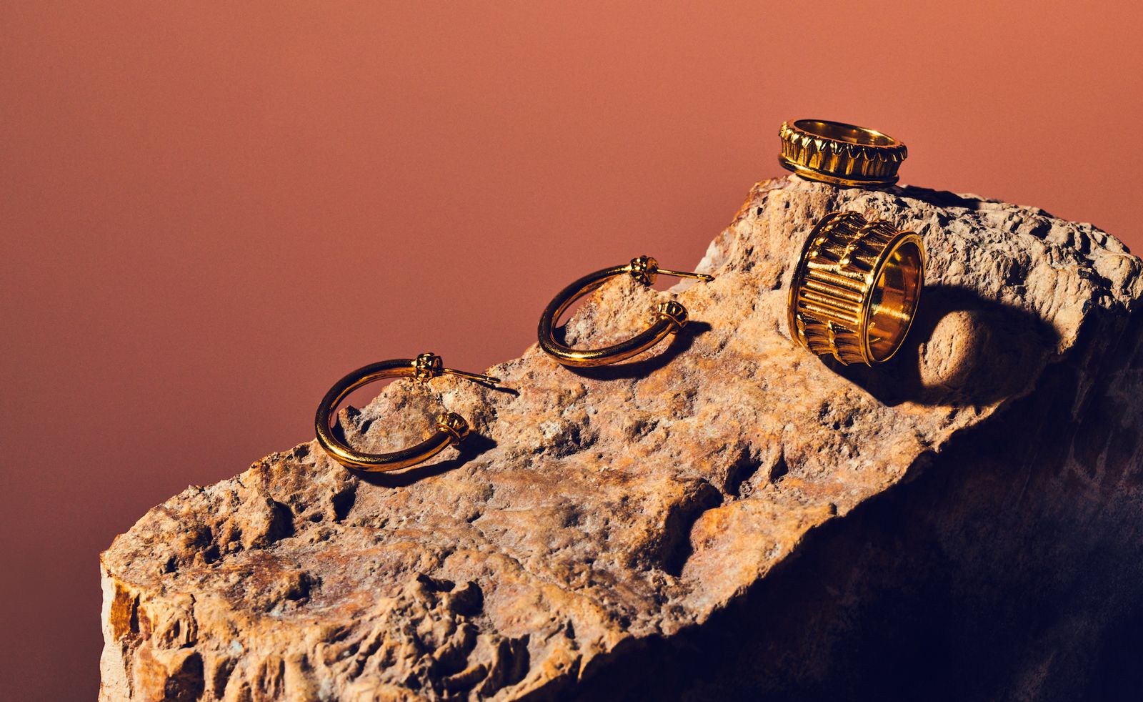 jewellery on rock