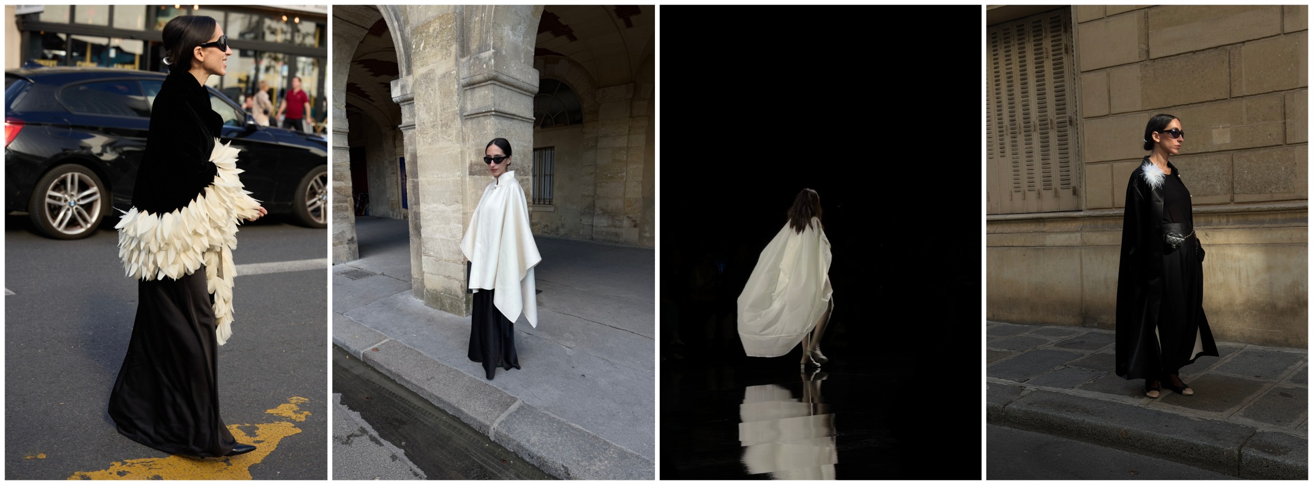 Alexis Badiyi in Lanvin by Olga Volkonitska, Alexis Badiyi in R&amp;oacute;he, Issey Miyake, Alexis Badiyi in Maria Mcmanus.