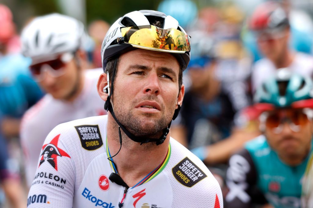 ZAMOSC POLAND JULY 31 Mark Cavendish of United Kingdom and Team QuickStep Alpha Vinyl prior to the 79th Tour de Pologne 2022 Stage 2 a 2056km stage from Chem to Zamo TdP22 WorldTour on July 31 2022 in Zamosc Poland Photo by Bas CzerwinskiGetty Images