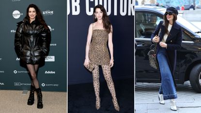 Anne Hathaway wears Versace