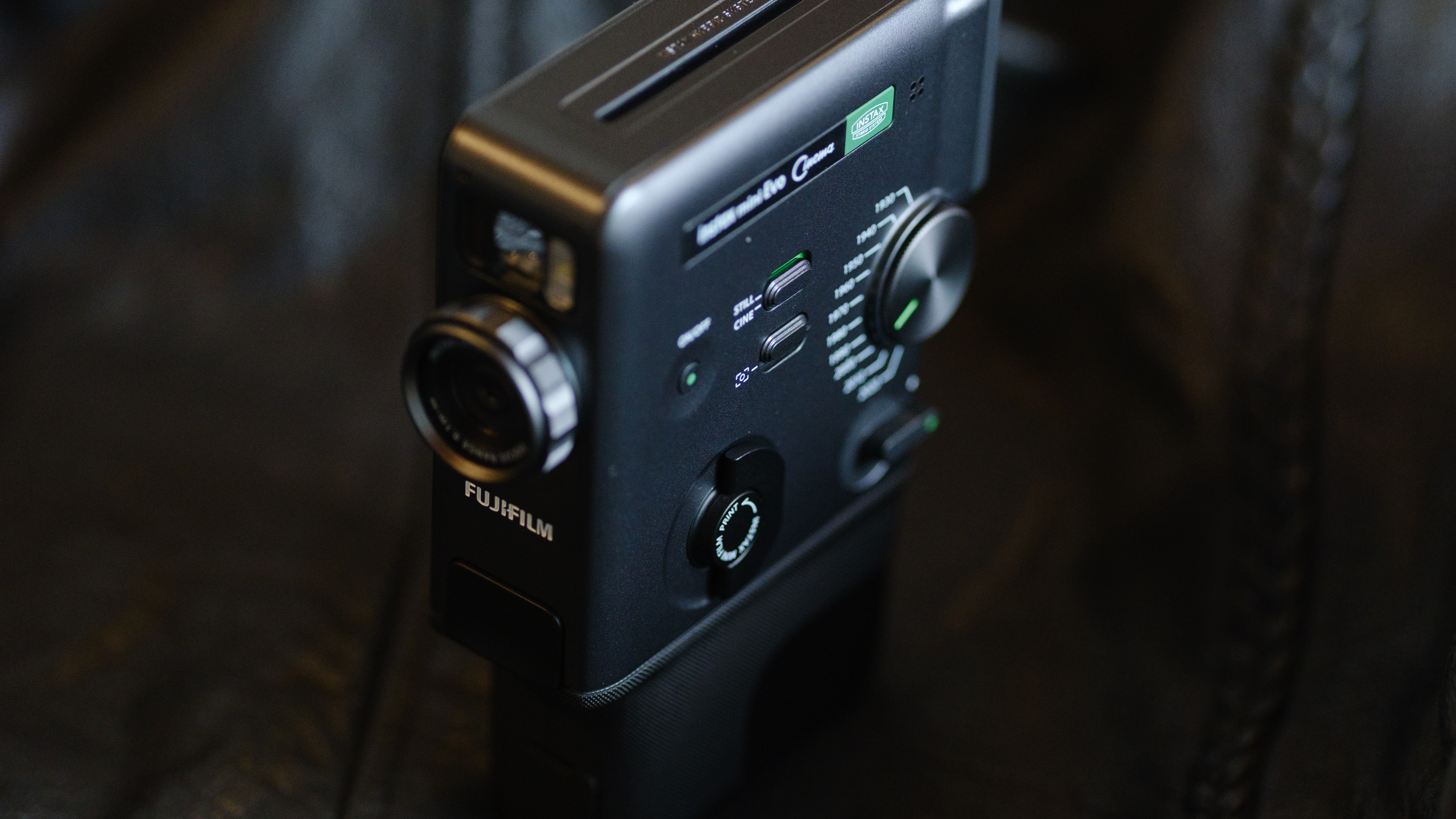 The Fujifilm Instax Mini Evo Cinema decades camera