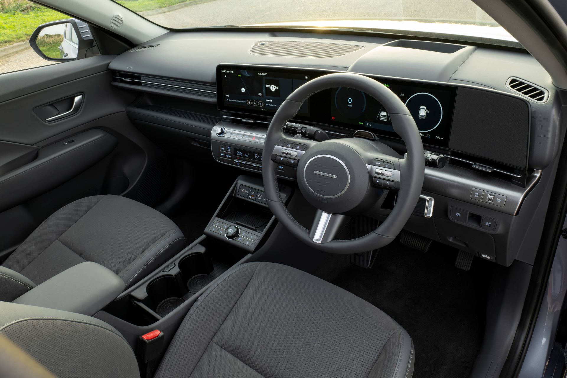 Hyundai Kona EV front interior