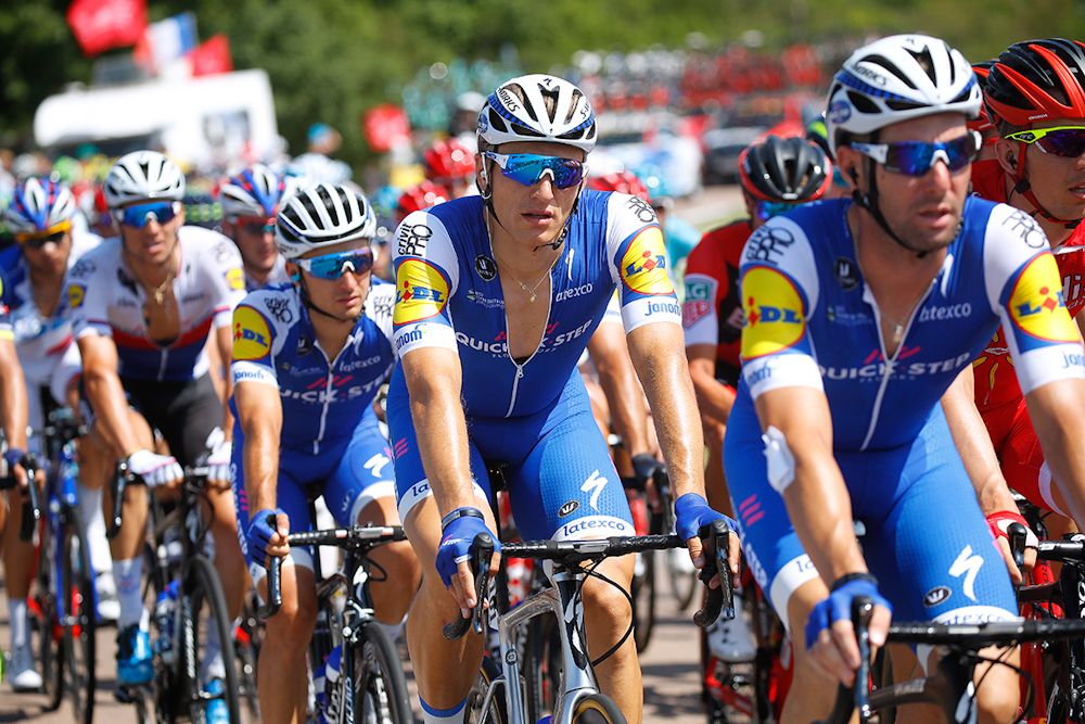 Marcel Kittel bides his time in the bunch during stage 6 at the Tour de France