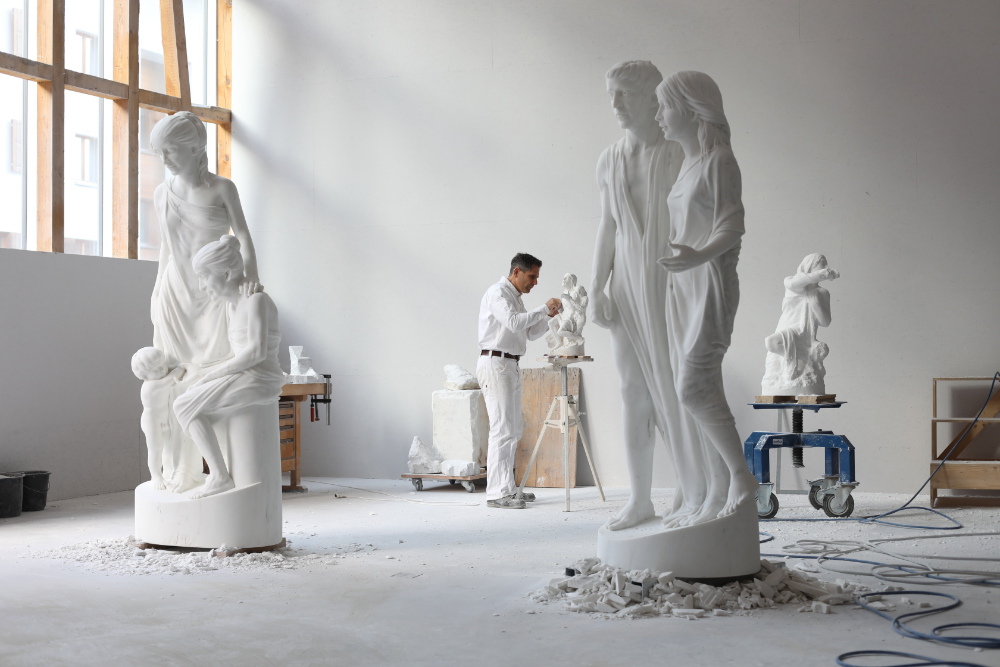 Bolt in his studio