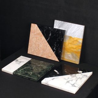 Darkroom marble platters by Stone Theatre
