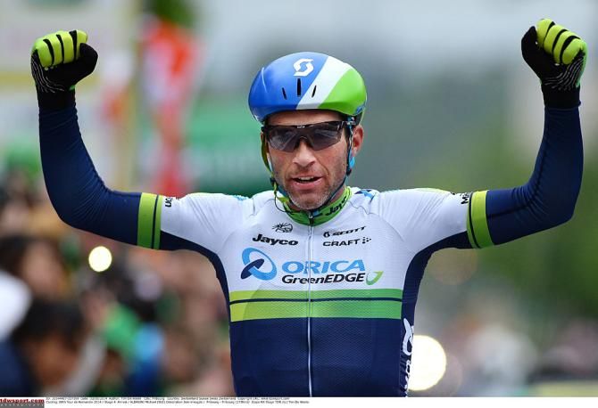 Michael Albasini (Orica-GreenEdge) wins stage 4 in Romandie
