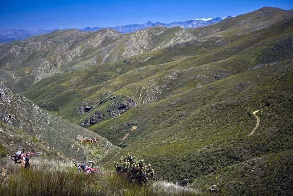 Climbing through the countryside on Stage 4.