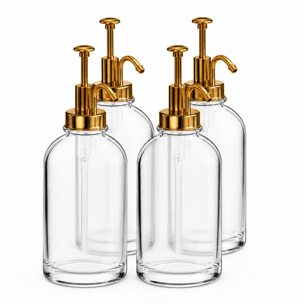 Tooloton Coffee Syrup Dispenser Set, 4 Pack 16.9 Oz Glass Bottles With Pump and Labels for Home Coffee Bar and Cafe &amp;amp; Reviews | Wayfair
