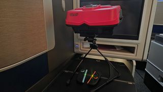 I thought it would be fun to test the Virtual Boy on a flight &mdash; it wasn't