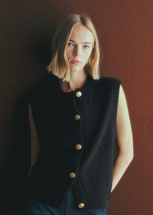 Sacha Cardigan - Black - Baby Alpaca - Sézane