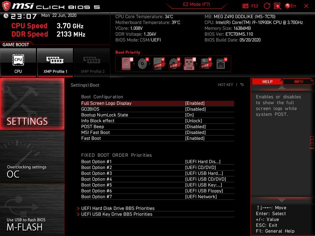 MSI MEG Z490 Godlike