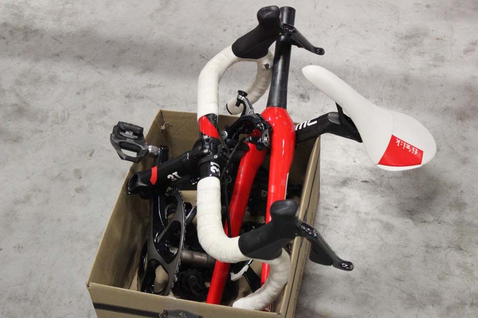 Where else would you keep your spare handlebars but in a box?