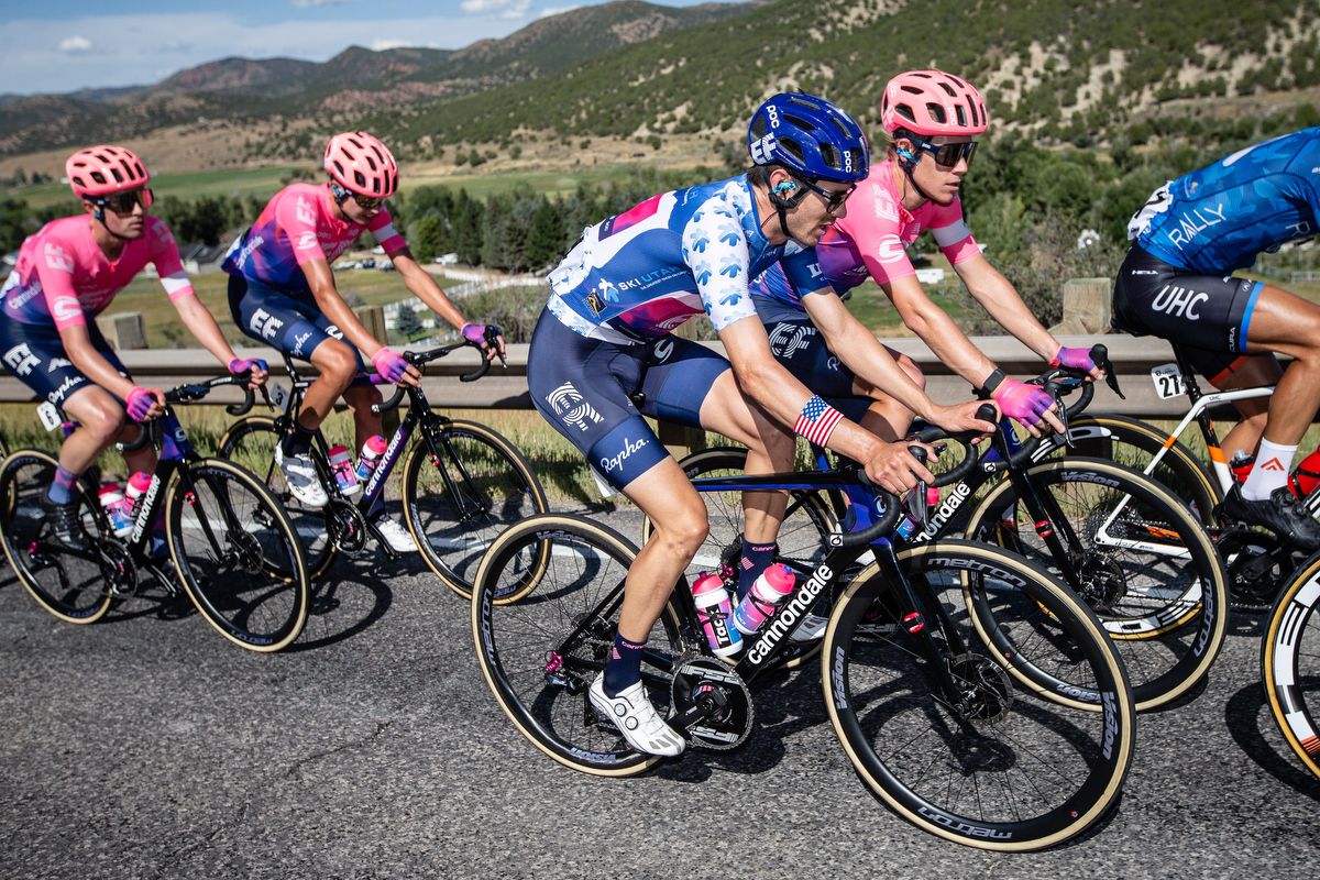 With Lachlan Morton in the break, EF Education First could recover in the peloton