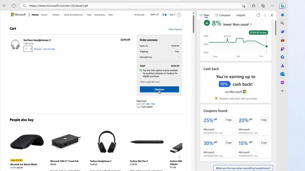 Microsoft will use AI to help you save money shopping online with Edge