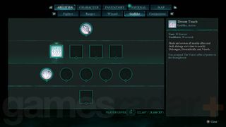 Avowed godlike skill tree dream touch ability