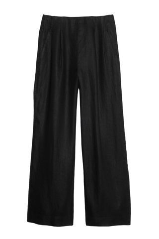 Banana Republic High-Rise Linen Wide-Leg Pant