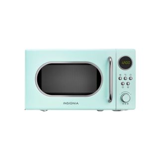 Insignia Retro Compact Microwave in mint