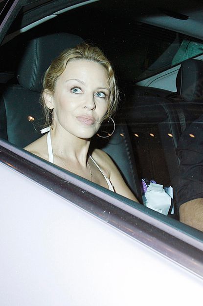Kylie Minogue on a dinner date with boyfriend Andres Velencoso 