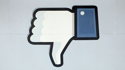 Facebook thumbs down symbol