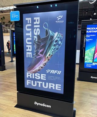 DynaScan Epaper Demo at ISE 2025