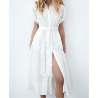 Zara Embroidered Midi Dress: $119