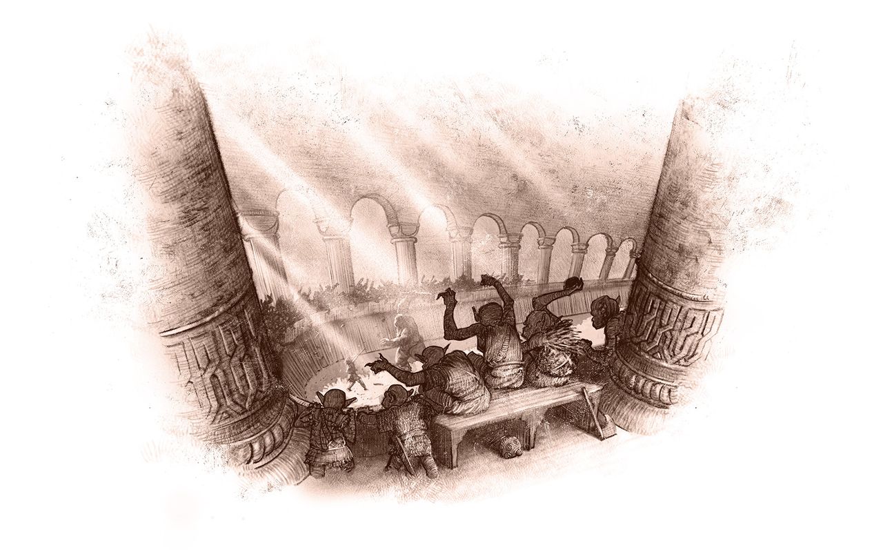 Interior artwork from Moria - Through the Doors of Durin