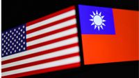 US and Taiwan flags