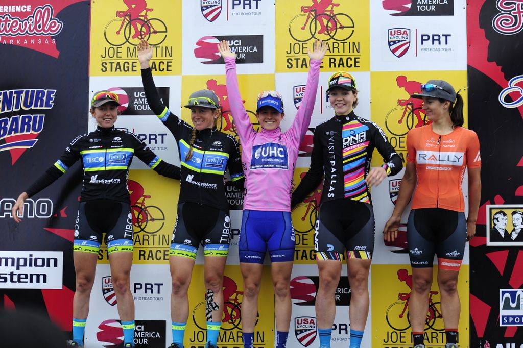 The final overall podium