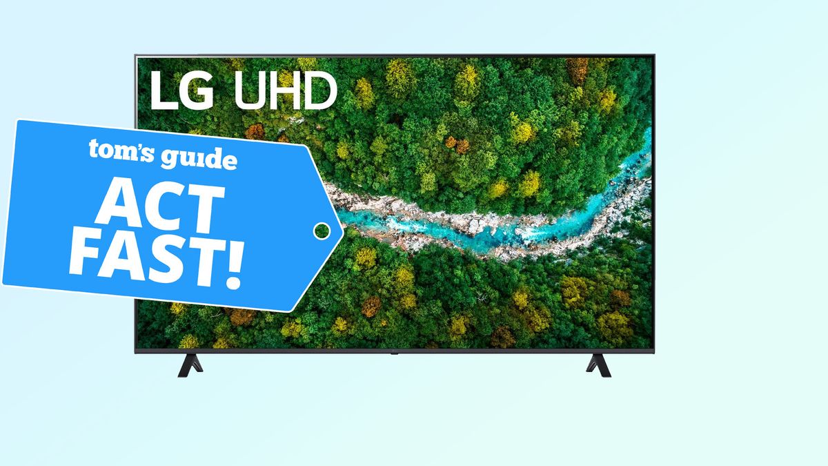 LG 4K TV with a Tom&#039;s Guide deal tag