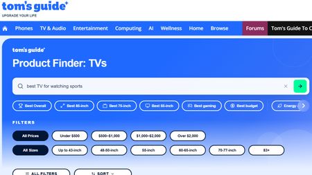 The new Tom's Guide Product Finder tool