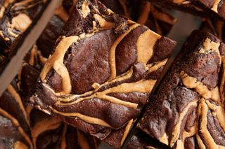 Peanut butter swirl brownies