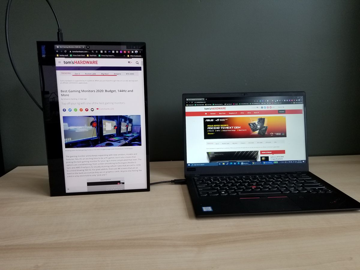 Lenovo ThinkVision M14t Portable Monitor Review Take Touch With You