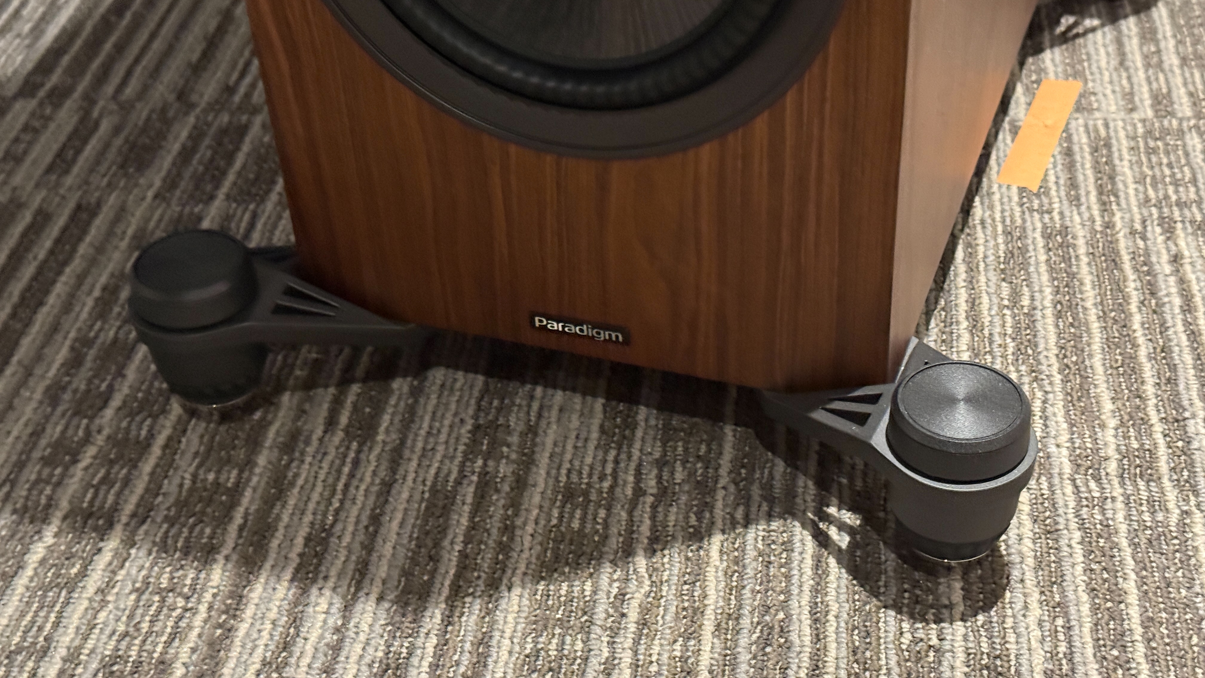 Paradigm Premier 820F v2 floorstanding speakers in a home cinema room
