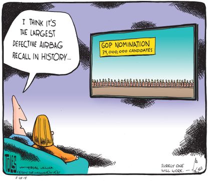 Political cartoon U.S. GOP Candidates