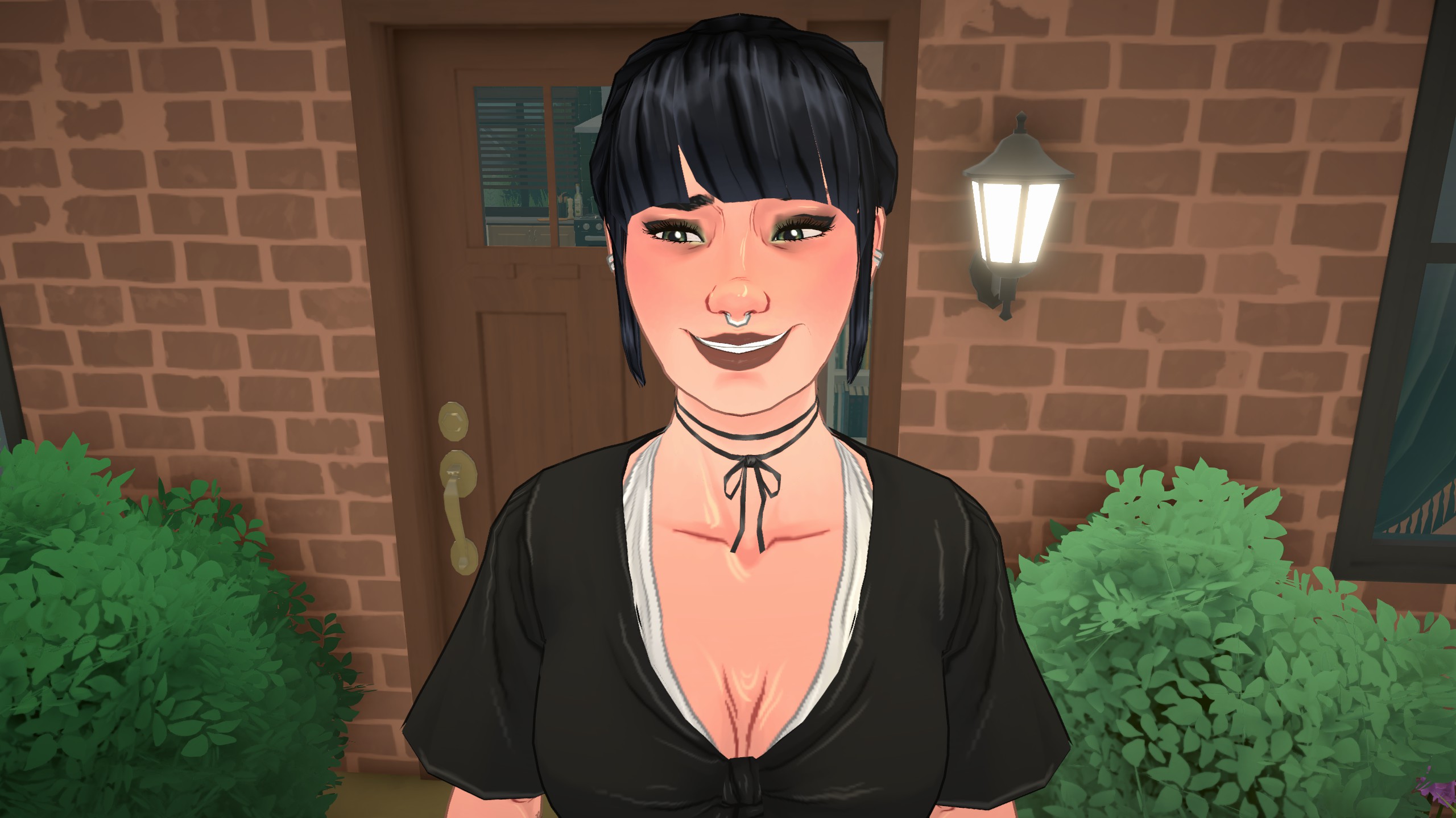 A Parafolk smiling in Paralives.
