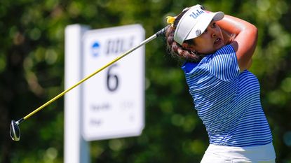 Lilia Vu takes a shot at the NCAA Division I Championship