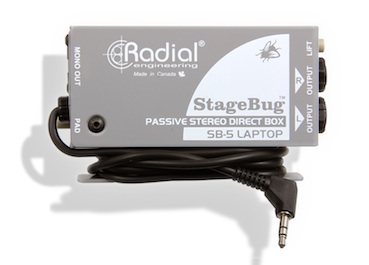 Radial Introduces StageBug SB-5 Sidewinder Laptop Direct Box