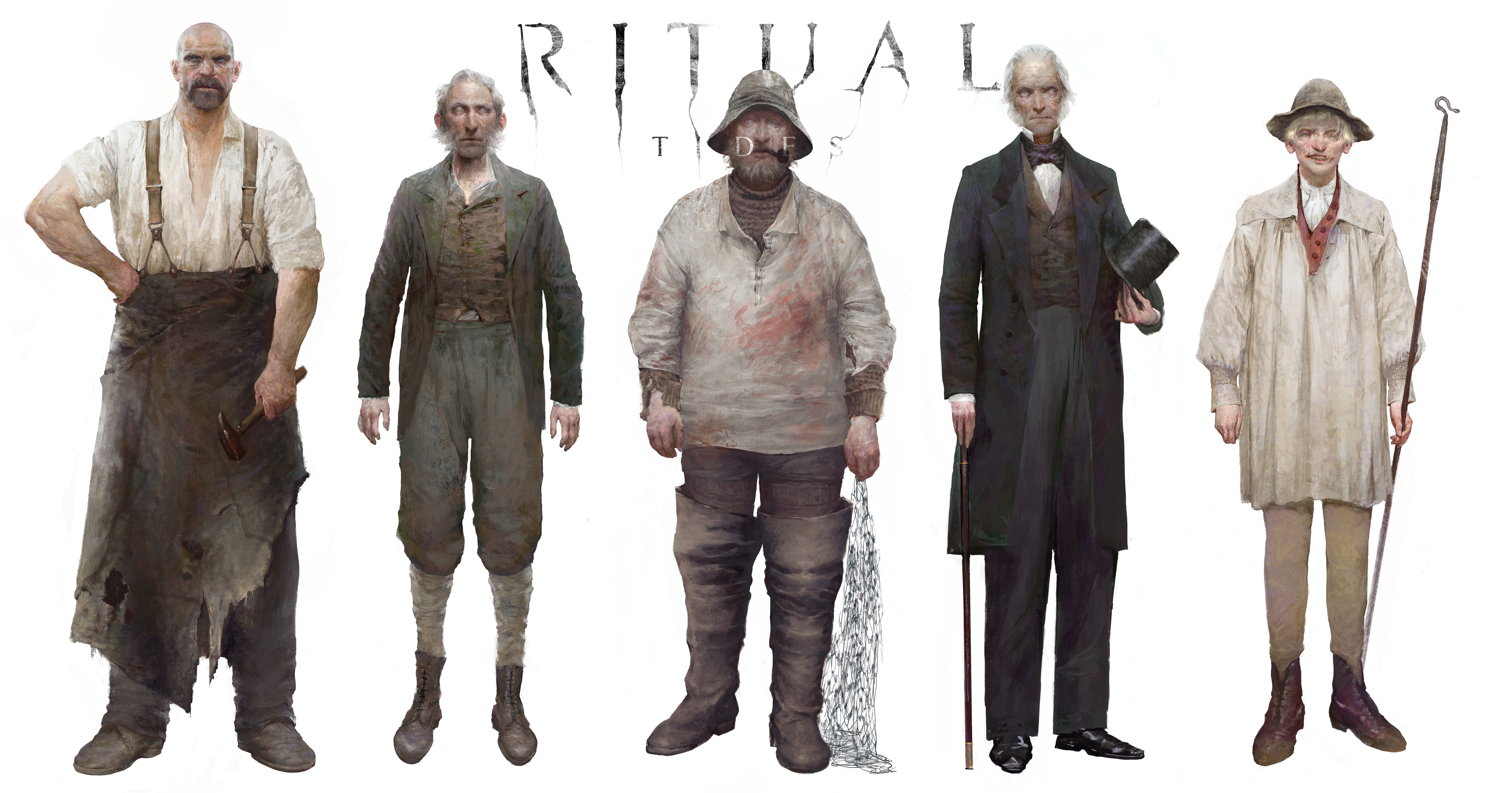 Concept art from Unreal Engine 5 horror game Rital Tides 