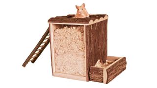 Trixie Large Wooden Digging Tower Hamster Toy