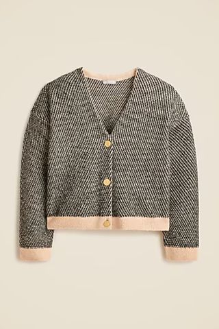 Jacquard V-Neck Lady Jacket