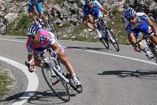 Damiano Cunego (Lampre - NGC) descends