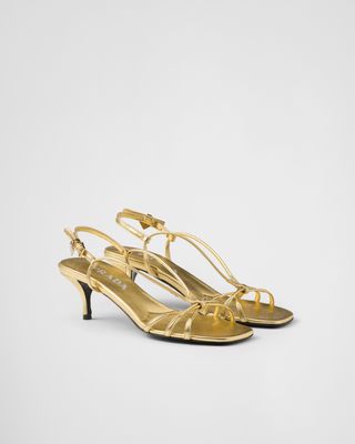 Mordoré Nappa Leather Heeled Sandals