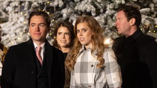 Princess Beatrice of York, Edoardo Mapelli Mozzi, Princess Eugenie and Jack Brooksbank attend the 'Together at Christmas' Carol Service