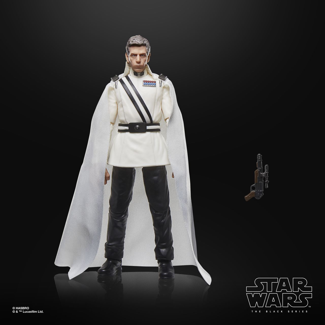 Director Krennic Star Wars action figure and blaster at ease