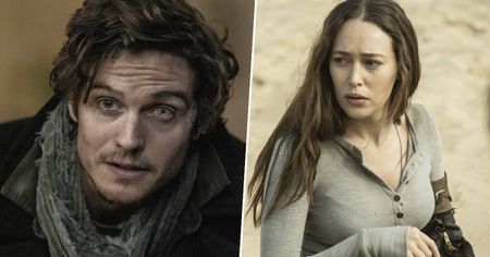 Daniel Sharman as Troy and Alycia Debnam-Carey as Alicia in Fear the Walking Dead