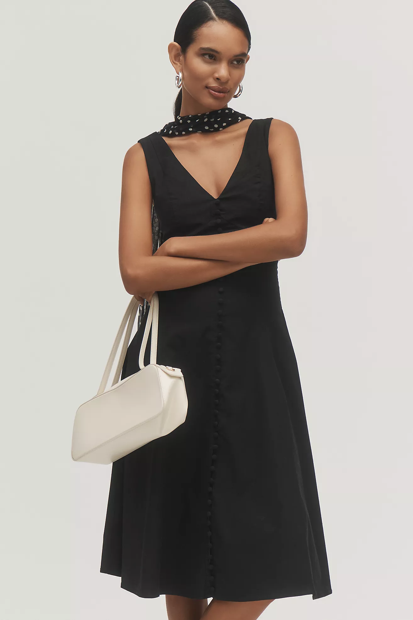 Sleeveless v-neck button buttons by anthropology